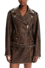 Load image into Gallery viewer, CHARLENE OVERSIZE BIKER LEATHER