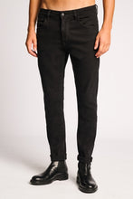 Load image into Gallery viewer, FLEXY DENIM BLACK TROUSERS