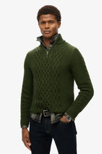 Load image into Gallery viewer, JACOB CABLE KNITTED TOP HALF ZIP