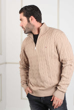 Load image into Gallery viewer, CLASSIC CABLE ZIP KNITTED TOP