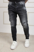 Load image into Gallery viewer, DENIM TROUSERS BLACK MAGGIO 9