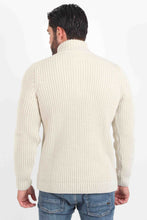 Load image into Gallery viewer, JACOB CABLE KNITTED TOP HALF ZIP