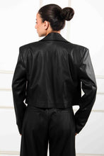 Load image into Gallery viewer, CROP V.LEATHER JACKET