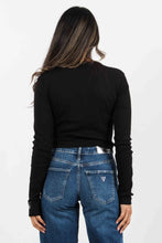 Load image into Gallery viewer, WOVEN LABEL RIB CARDIGAN