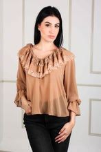 Load image into Gallery viewer, BLOUSE VOLANE MOUSELINE