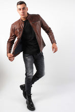 Load image into Gallery viewer, MUSTANG SHEEP VEG ANTIQUE LEATHER JACKET