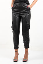 Load image into Gallery viewer, LEATHER CARGO PANTS