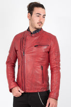 Load image into Gallery viewer, JACKET LEATHER HOOPER SHEEP VEG DYED